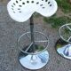 Pair of Etienne Fermigier designer stools, Mirima mower model, publisher
