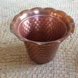 Set de 2 cache pots en cuivre