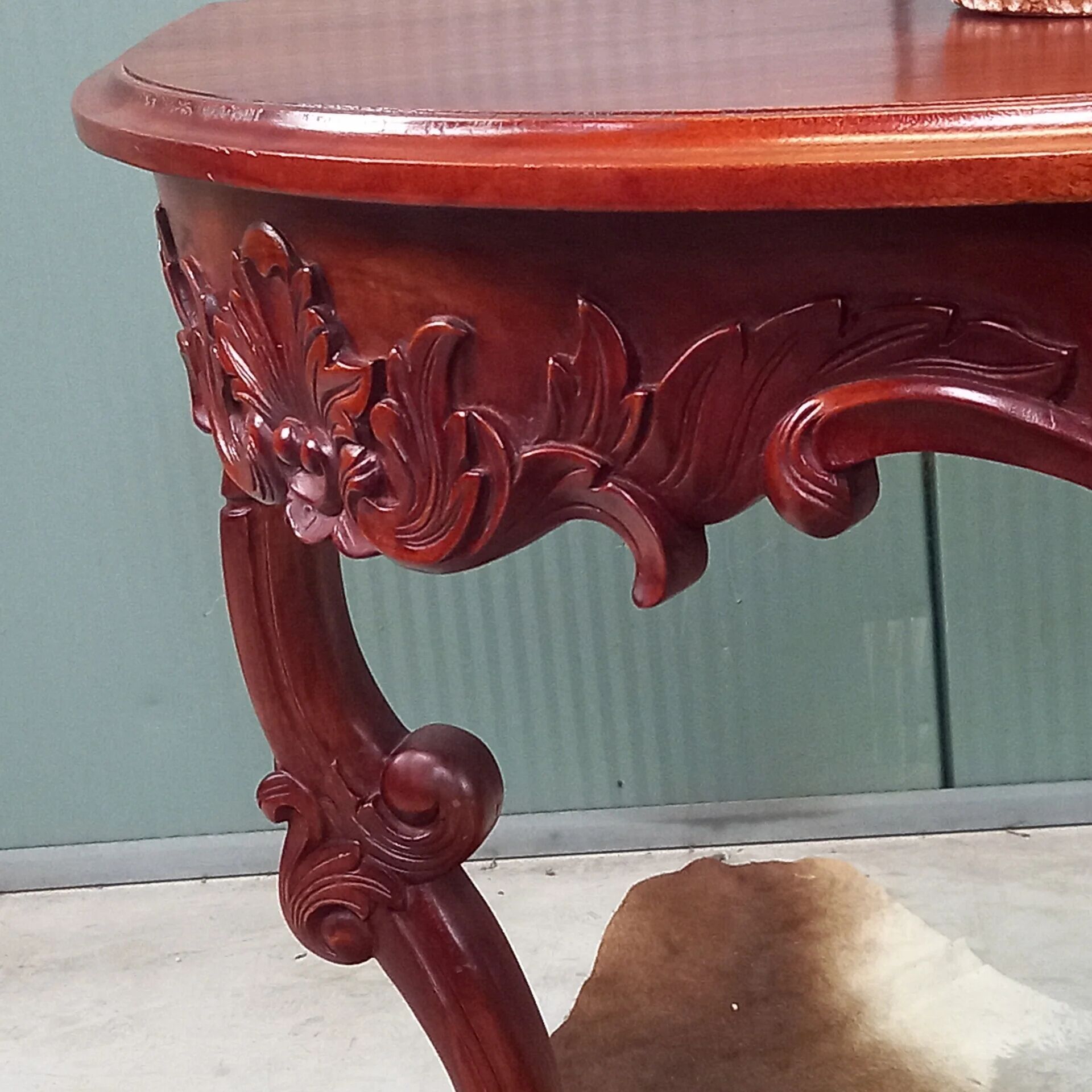 Demi Lune Baroque side table