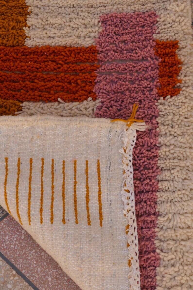 Berber wool hallway rug, 300cm x 90cm