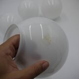 White glass globe ø15cm