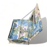 Jewelry box 21cm 70s with mirror and double level beauty makeup VINTAGE Old