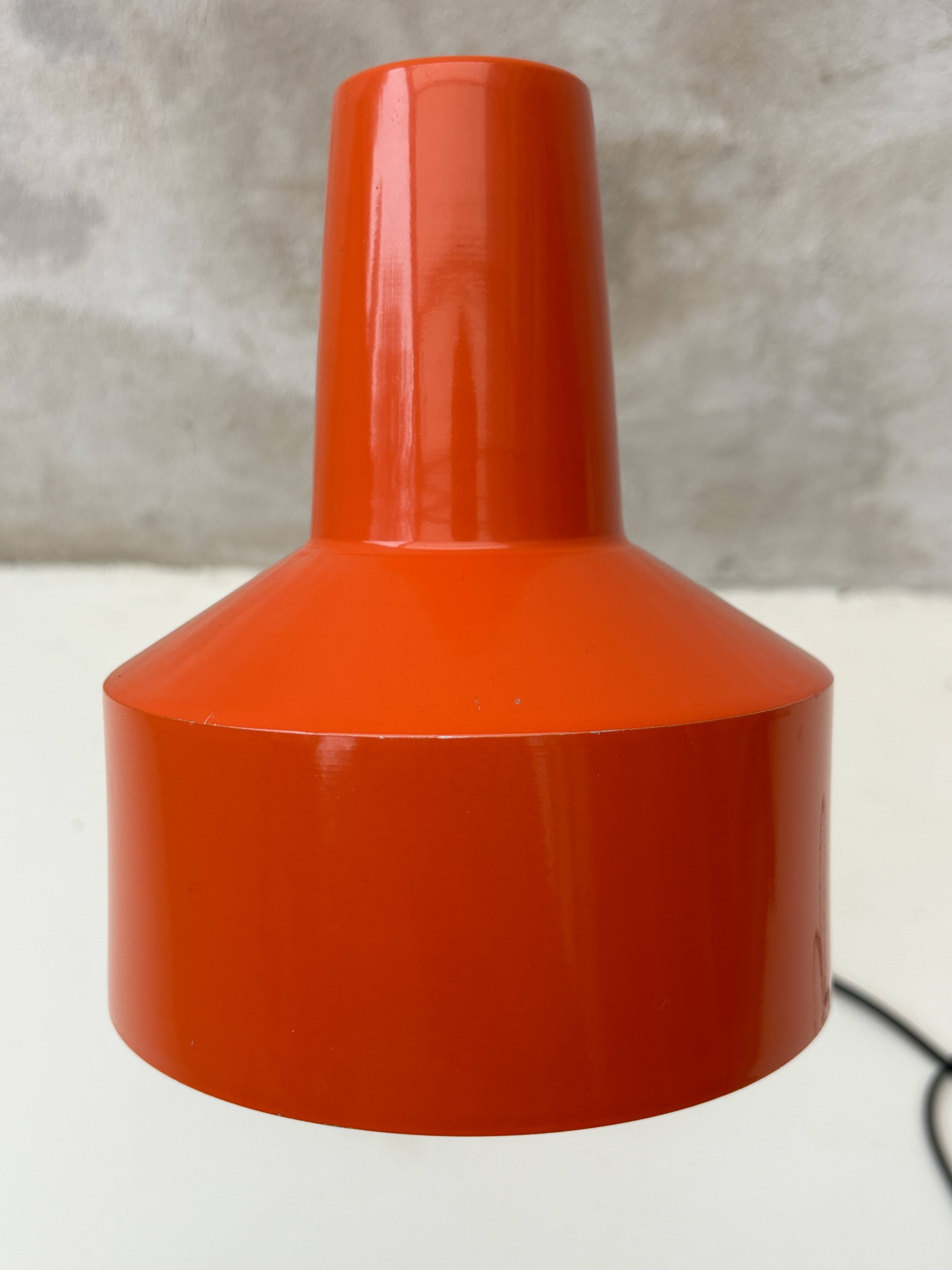 Orange desk lamp 70s