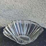 Large crystal bowl, vintage and collector's design salad bowl