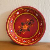 Large papier-mâché dish from India