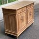Louis XVI buffet renovated in solid oak from the 19th century, 140cm.