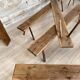 Primitive oak bench