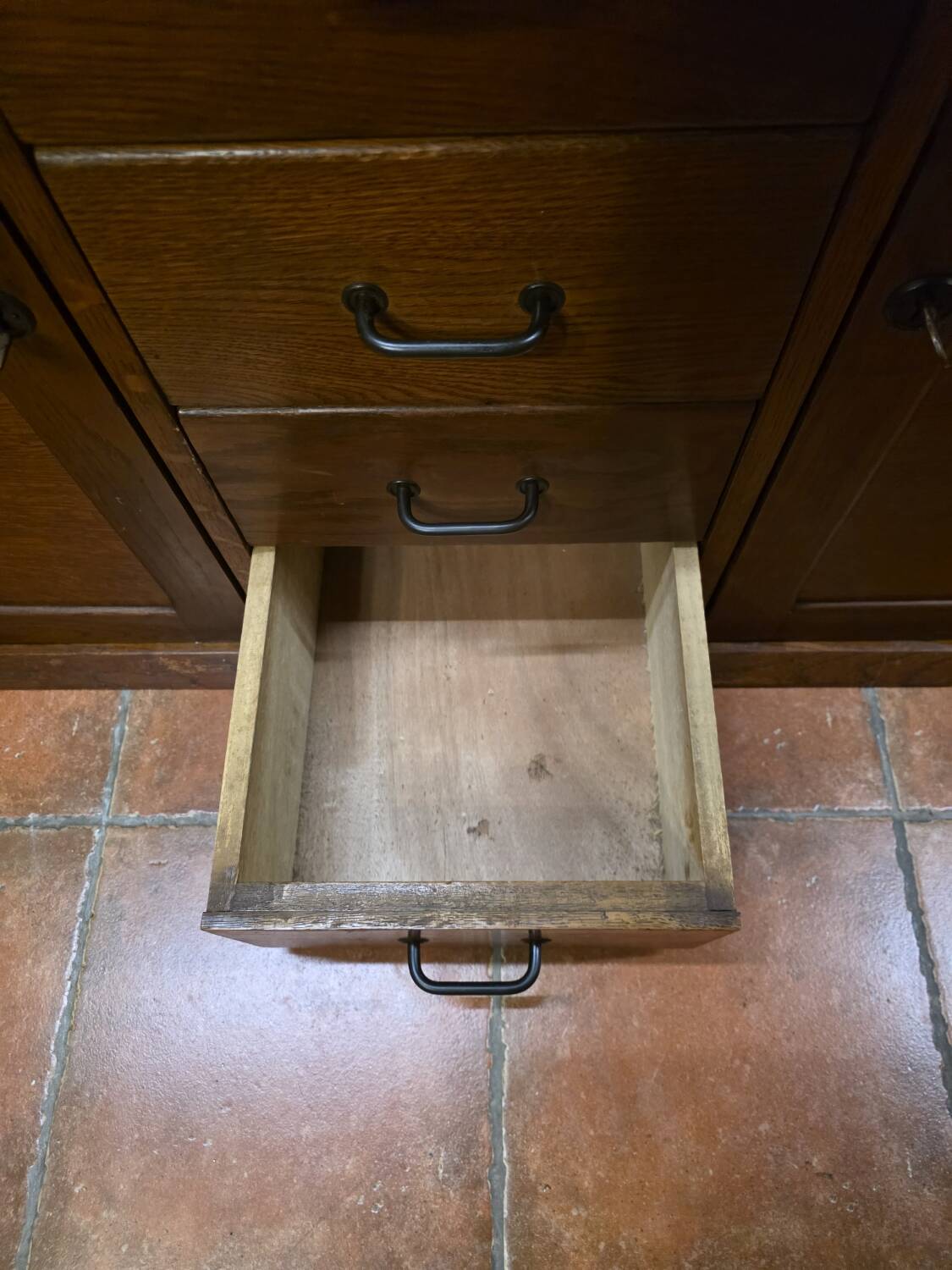Vintage oak enfilade from the 1960s.