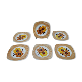 Assiettes à dessert vintage