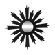 Miroir soleil ancien en bois noire
