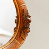 Oval art deco mirror