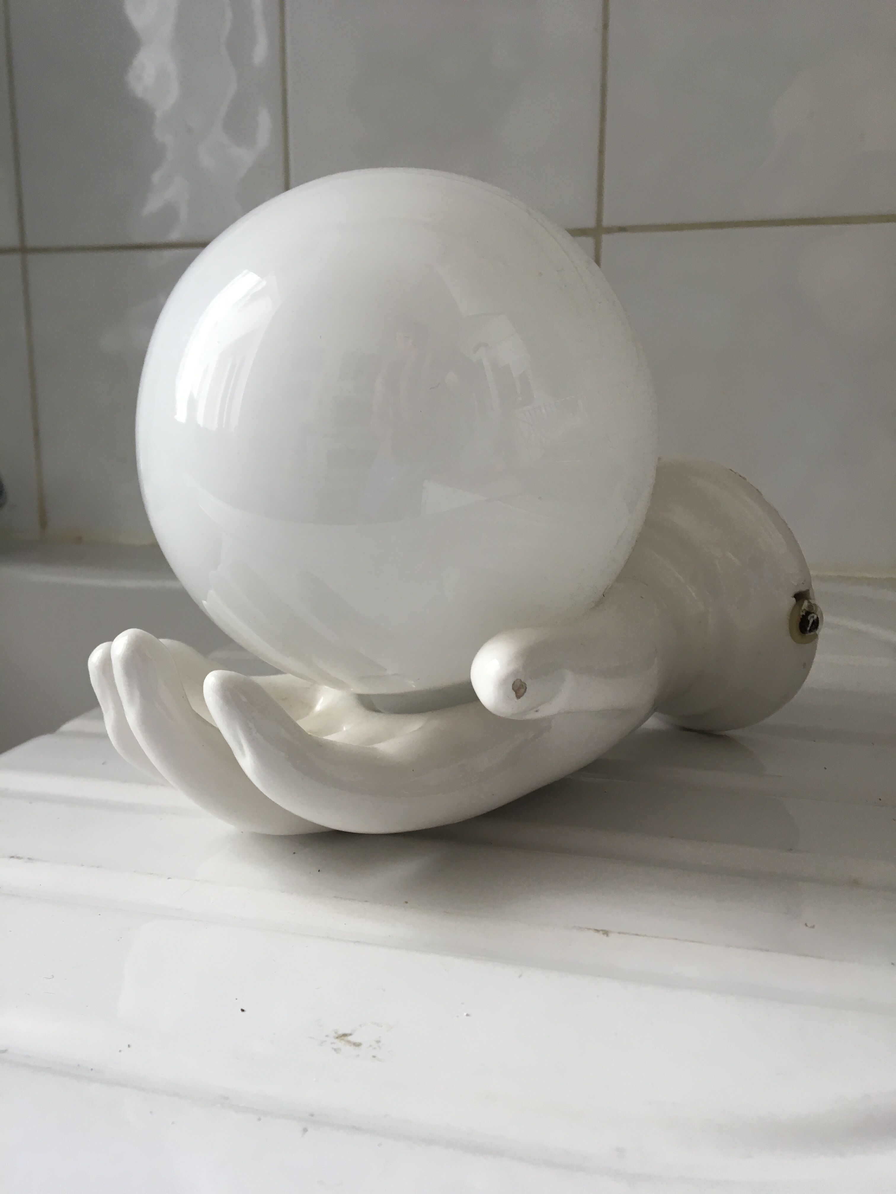 Wall lamp hand lamp ceramic vintage 70s