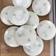 Lot de 9 assiettes florales en faïence de gien