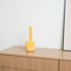 Yellow ceramic vase, Italian design, 1970s, made in Italy