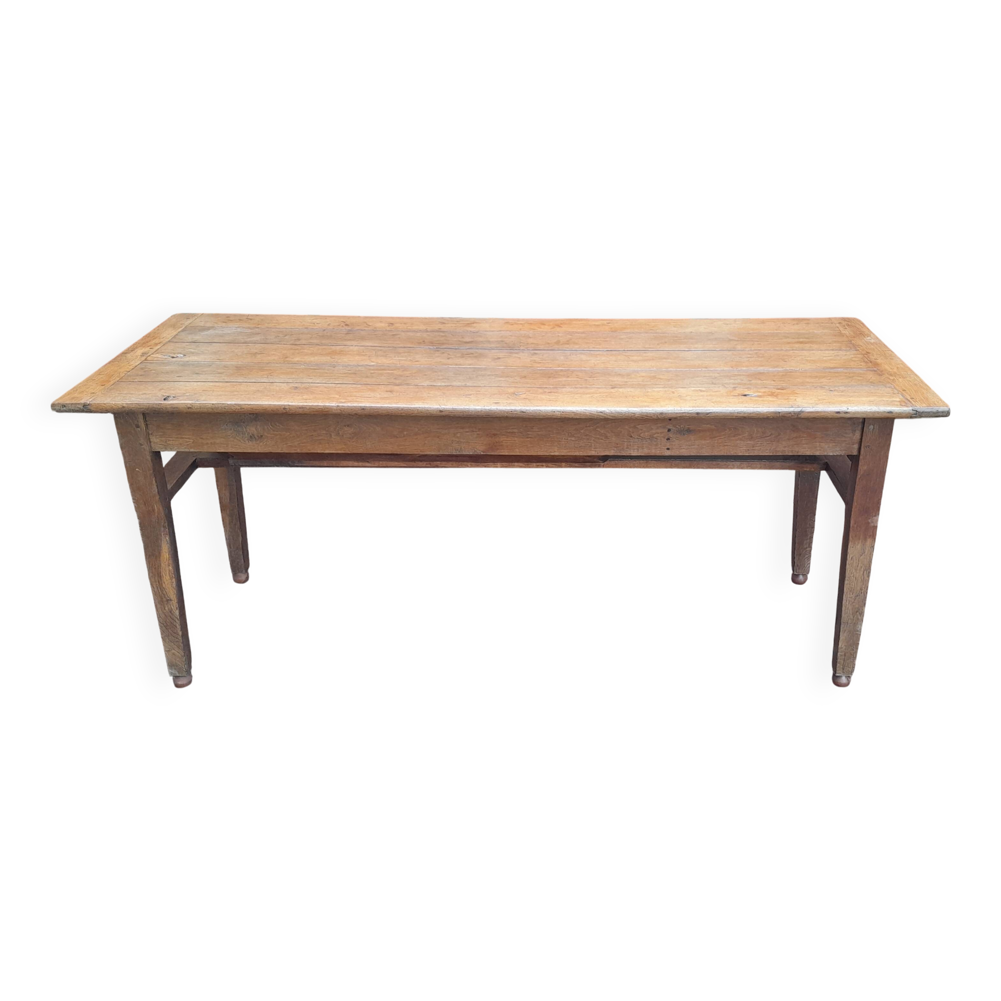Oak kneading farm table
