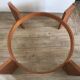 Vintage Danish teak coffee table and smoked glass