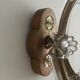 Two-arm crystal light wall light