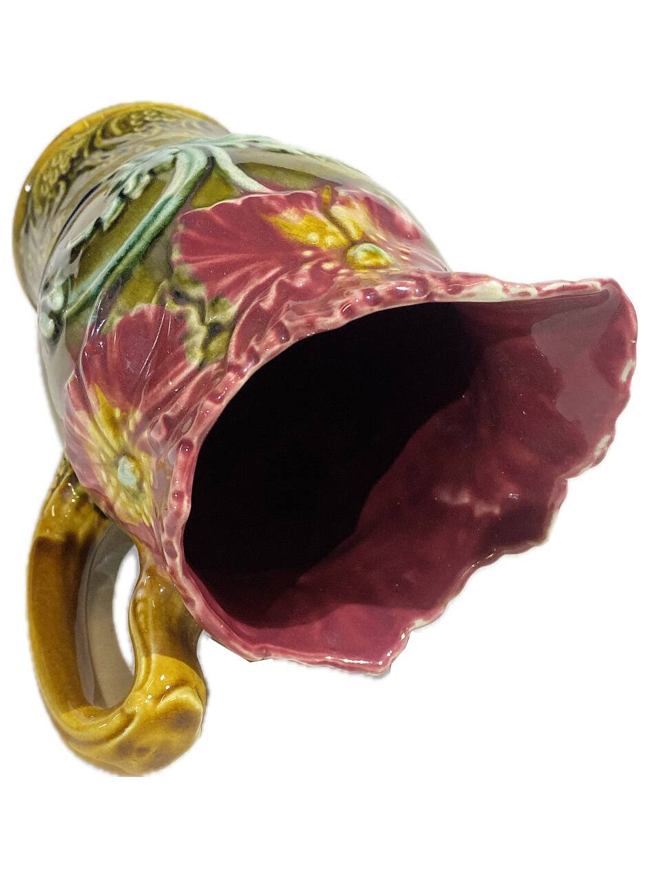 Pichet barbotine, faïencerie Onnaing, modèle n° 745