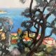 Paysage de la cote d'azur signé Dubois
