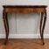 Louis XV style game table in marquetry and mahogany