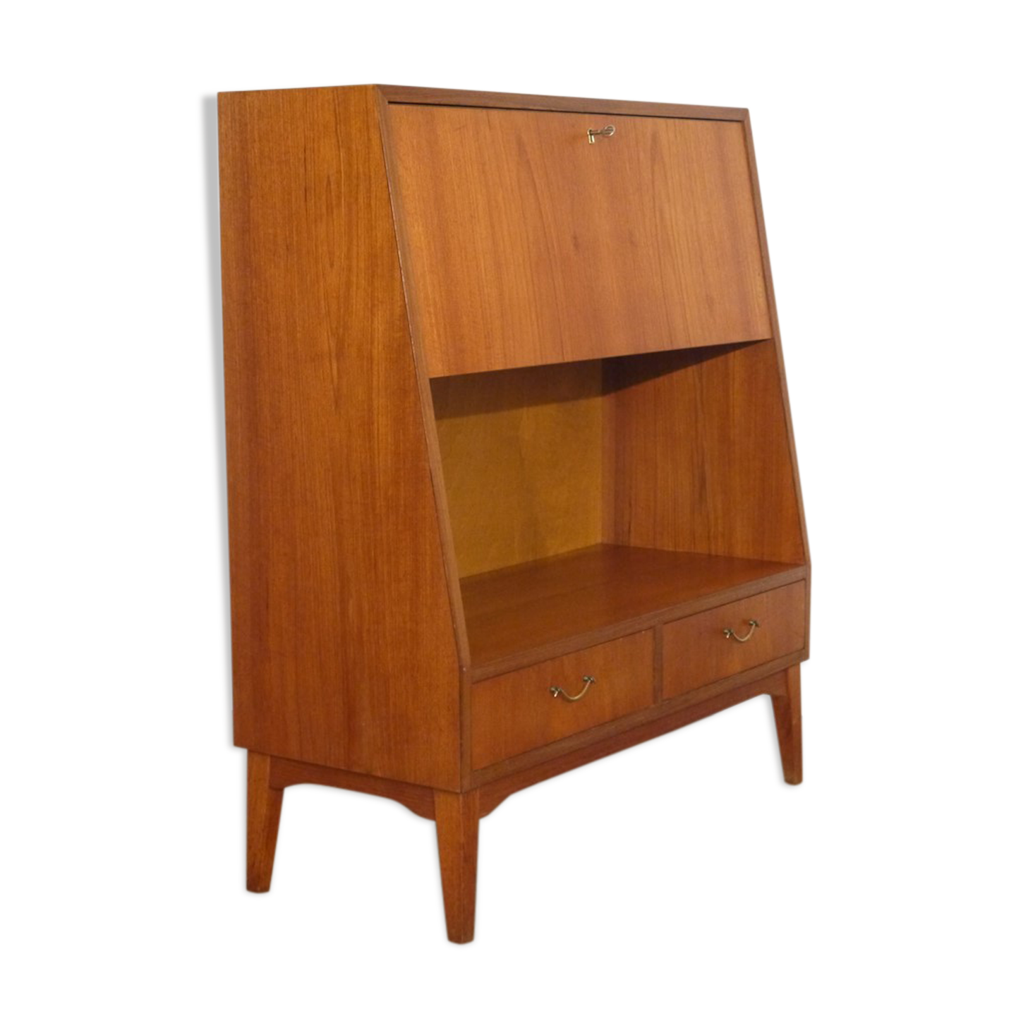 Vintage Scandinavian teak library furniture 1960