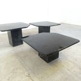 Vintage marble nesting tables or side tables, 1970s