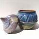 Glazed stoneware pot