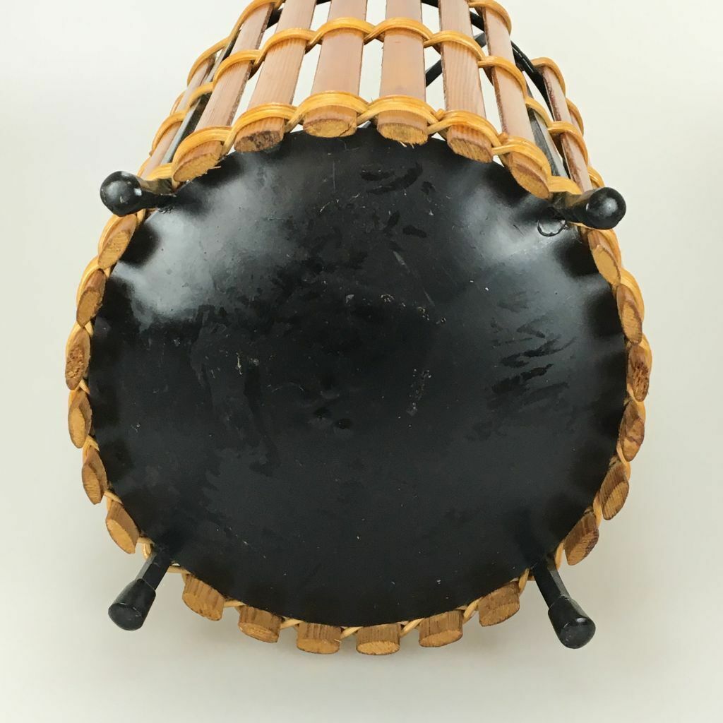 60s 70s umbrella stand umbrella holder wood metal Mid Century Design 60s