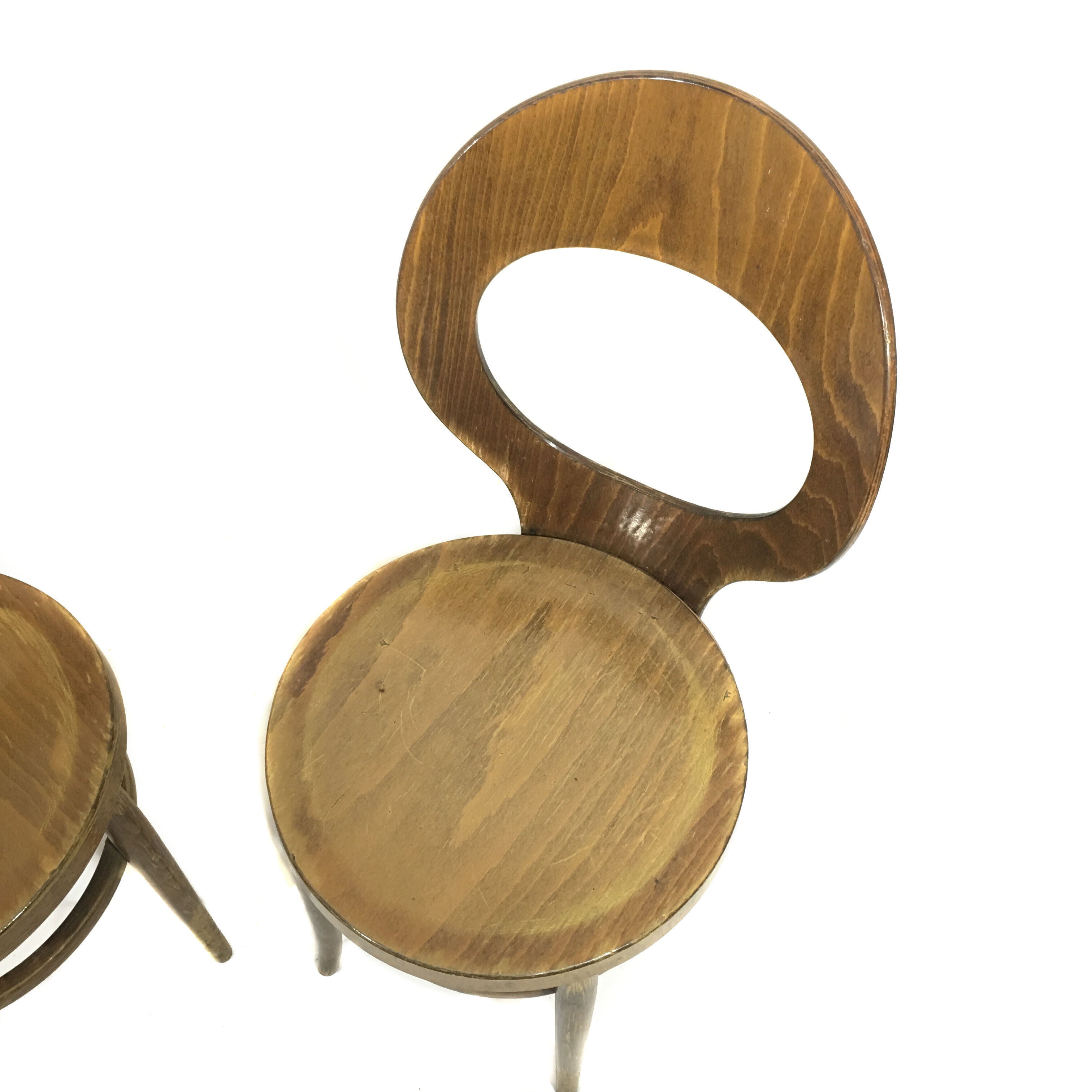 Paire de chaises Baumann modèle Mouette
