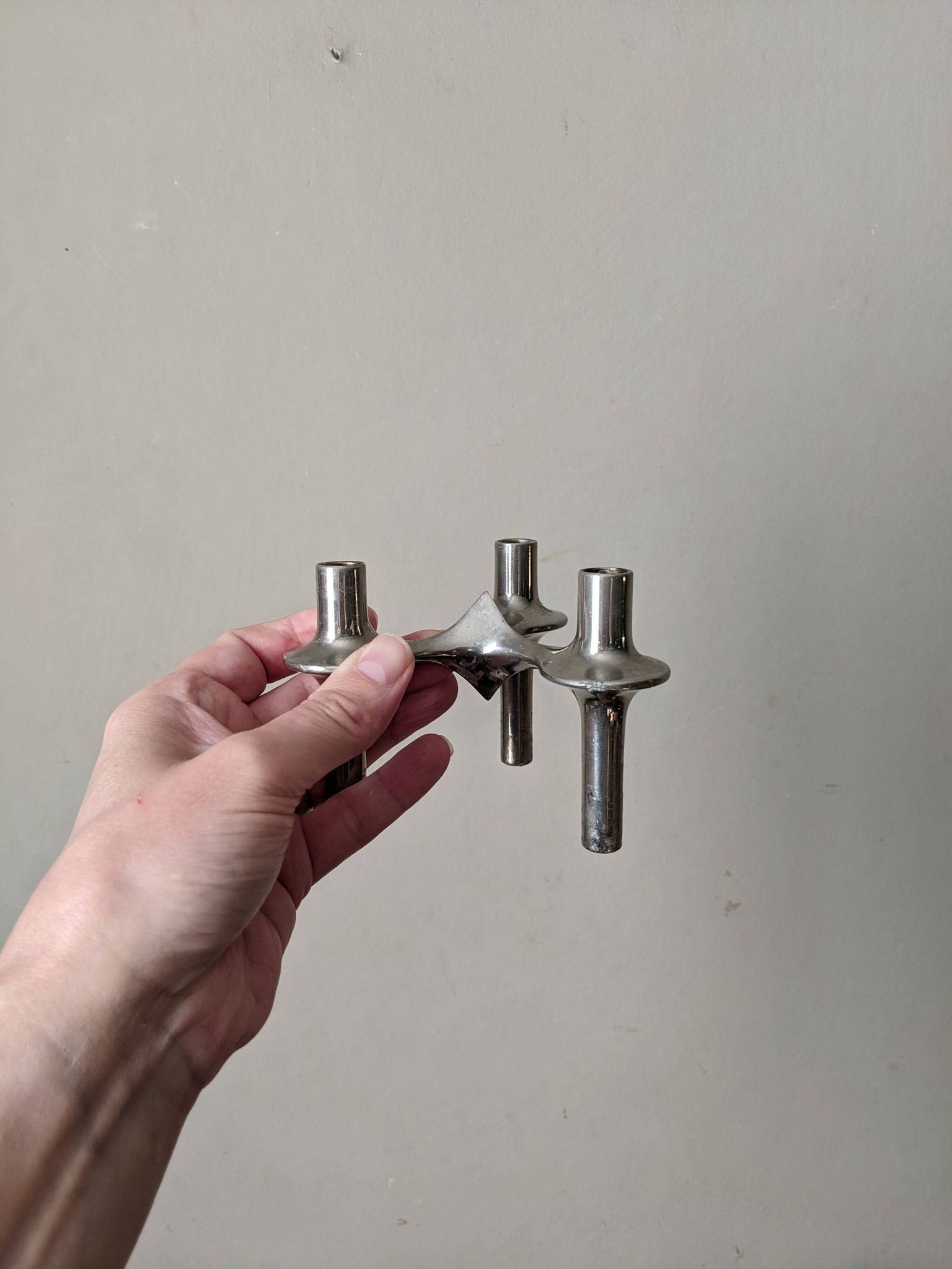Bougeoirs modulables aluminium orion de Nagel