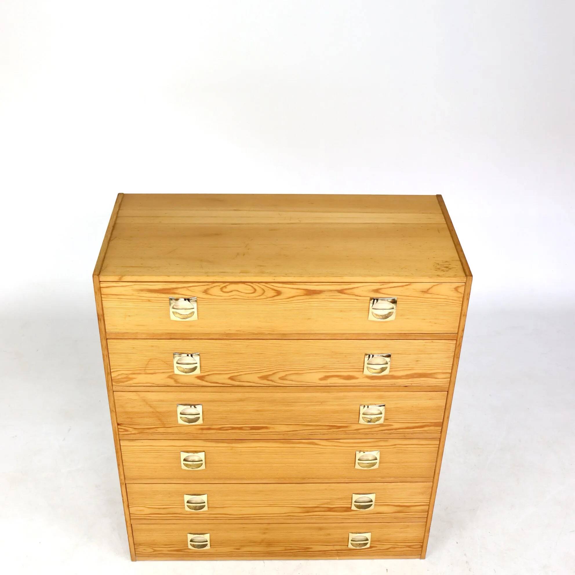 70s six-drawer chest of drawers
