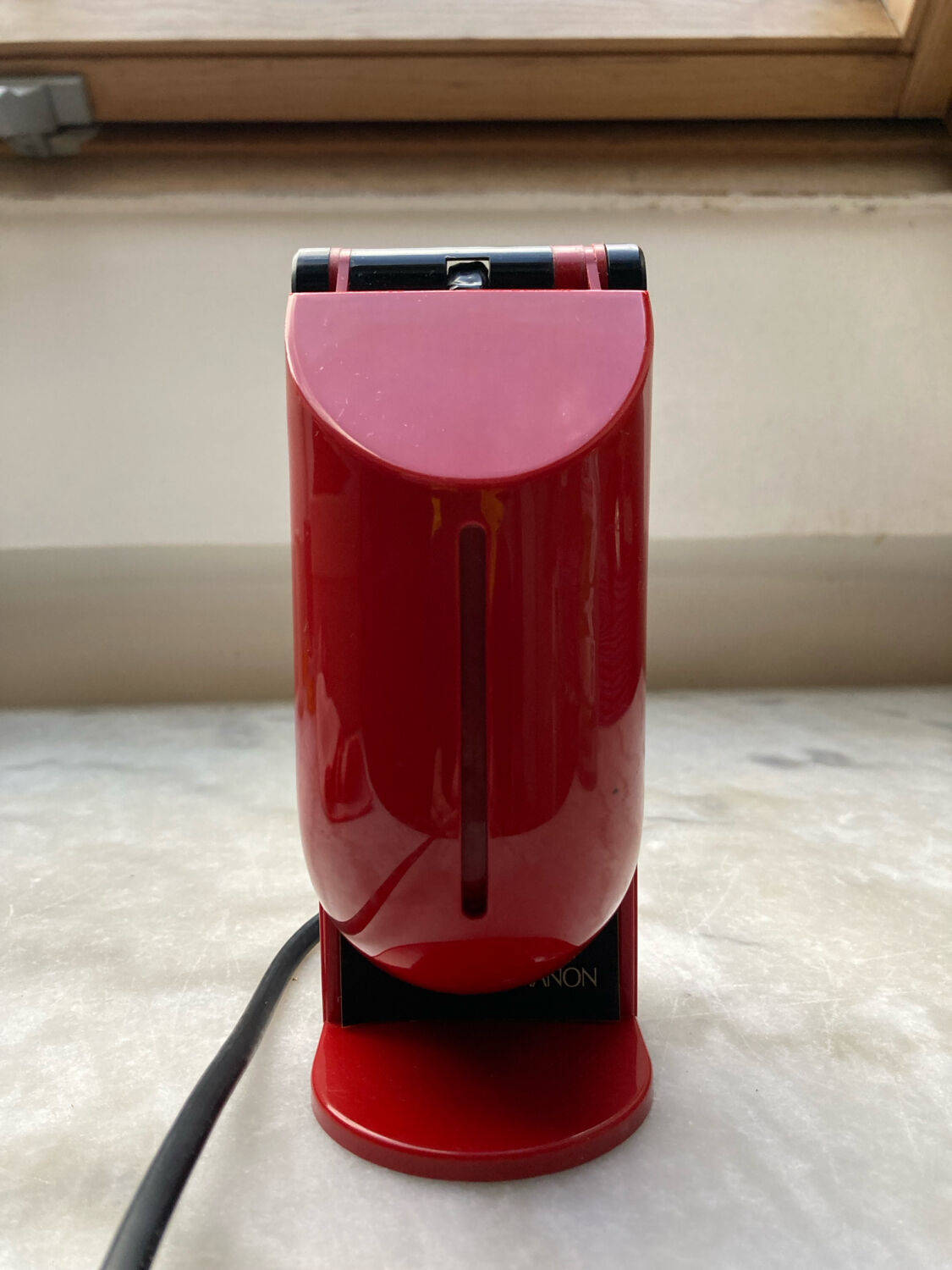Tronconi red folding desk lamp vintage 70s