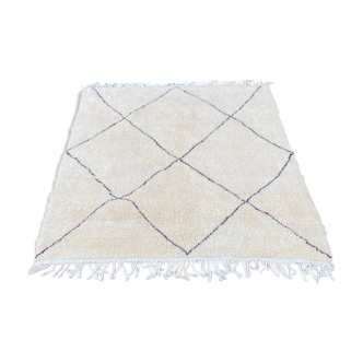 Berber beni Ouarain rug in hand-woven wool 200x250 cm