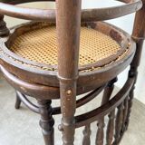 Série 4 chaises bistrot cannage Fischel n019