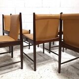 6 chaises modèle Cantu, Sergio Rodrigues, édition Brésilienne 1960