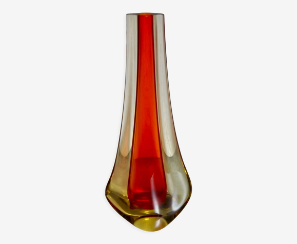 Vase soliflore tulipier murano
