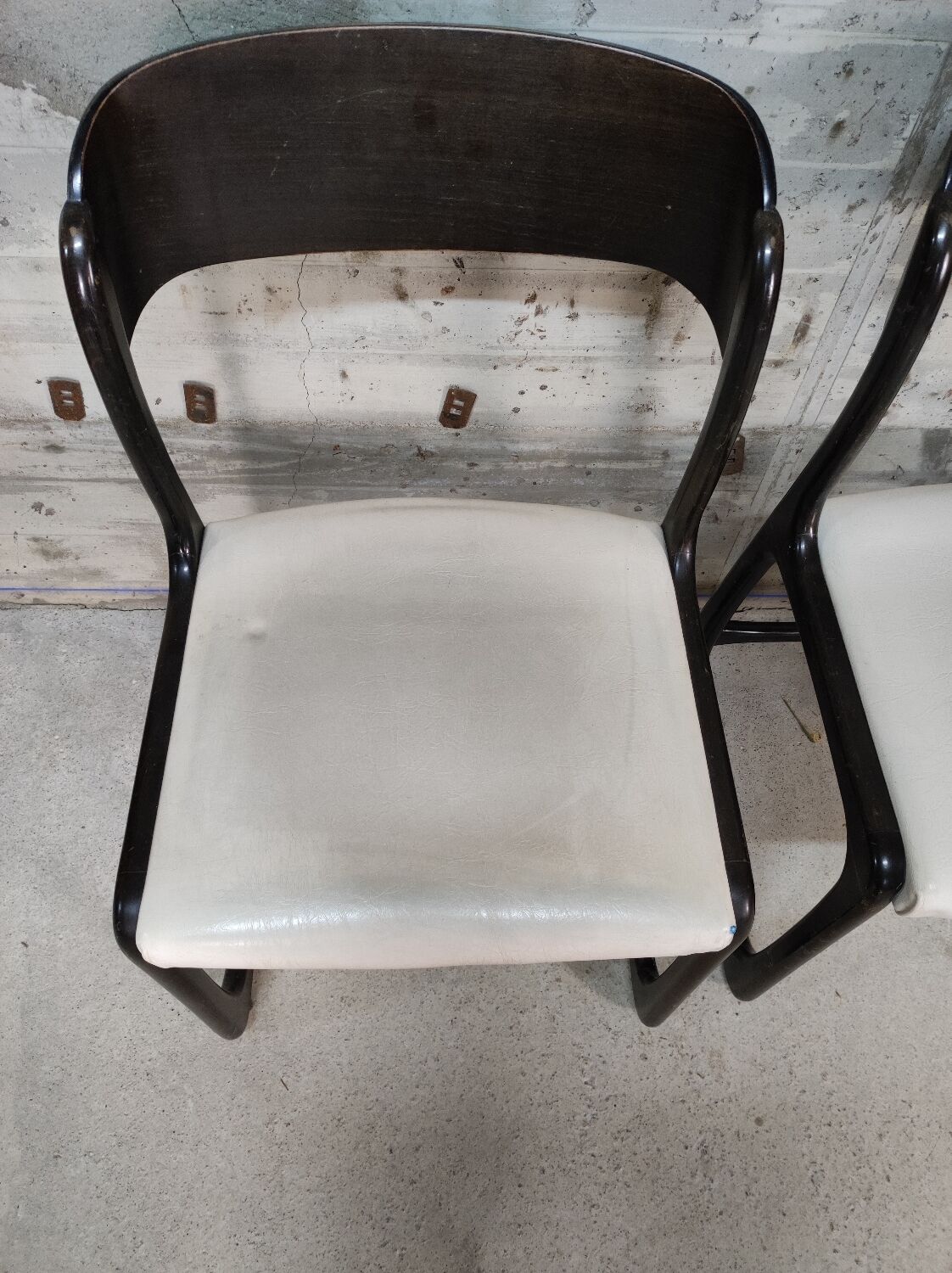 Lot de 6 chaises Baumann traineau