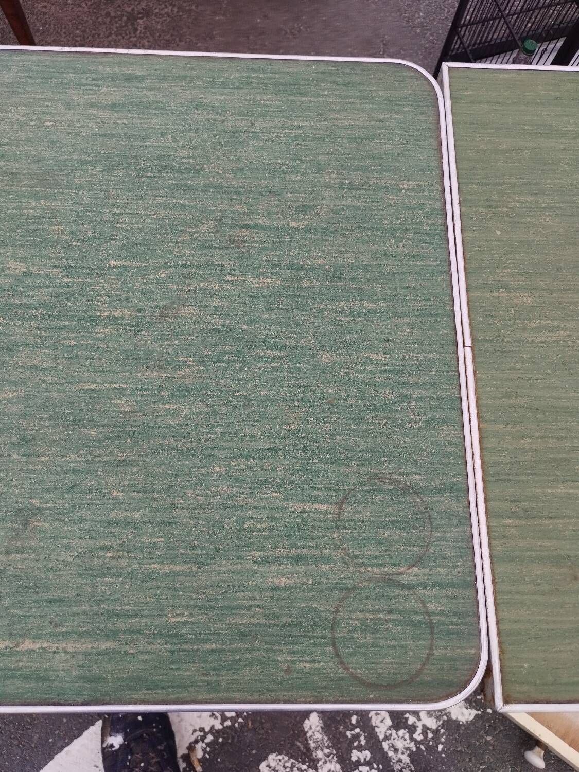 Antique vintage kitchen table