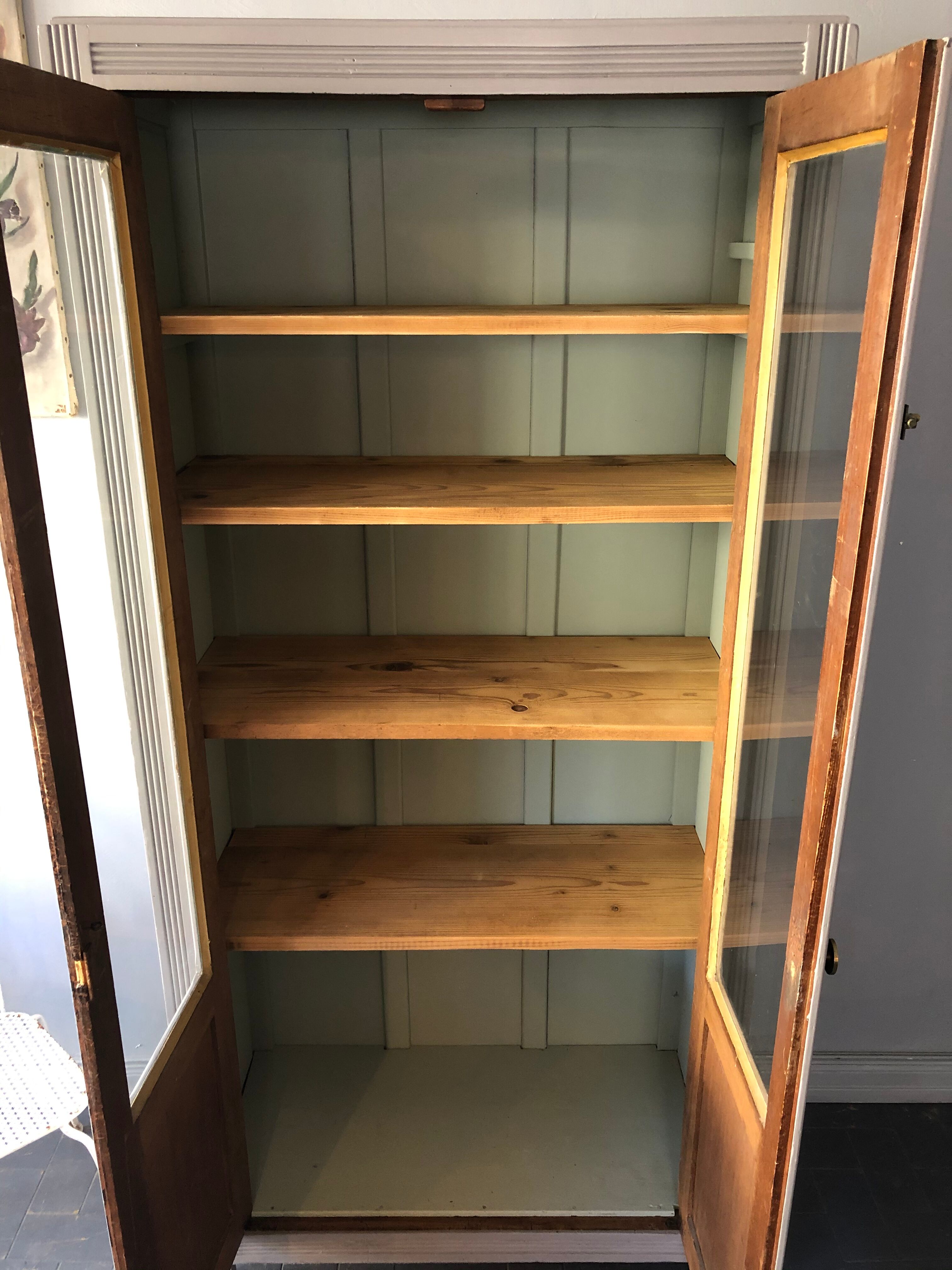 Glass-glazed Parisian wardrobe