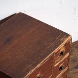 Small Japanese chest of drawers in cedar (ko-dansu), Taishō–Shōwa period, circa 1920–1945.
