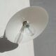 Wall lamp in opaline chrome scrolls Art Deco