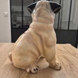 Chien Carlin en céramique
