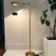 Lampadaire liseuse en laiton