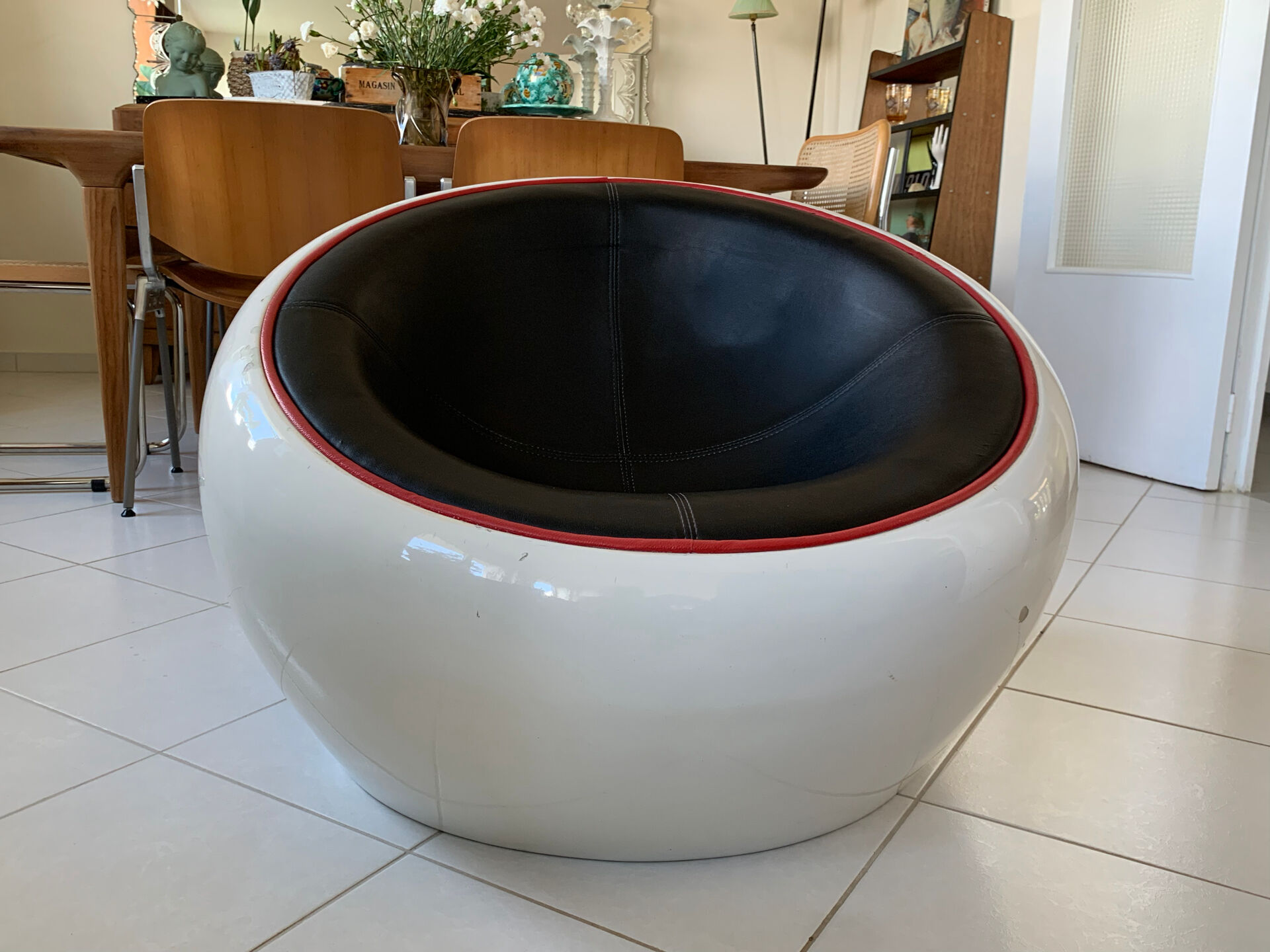 Egg Pod Ball Chair Space Age in fibreglass – 1960s/70s