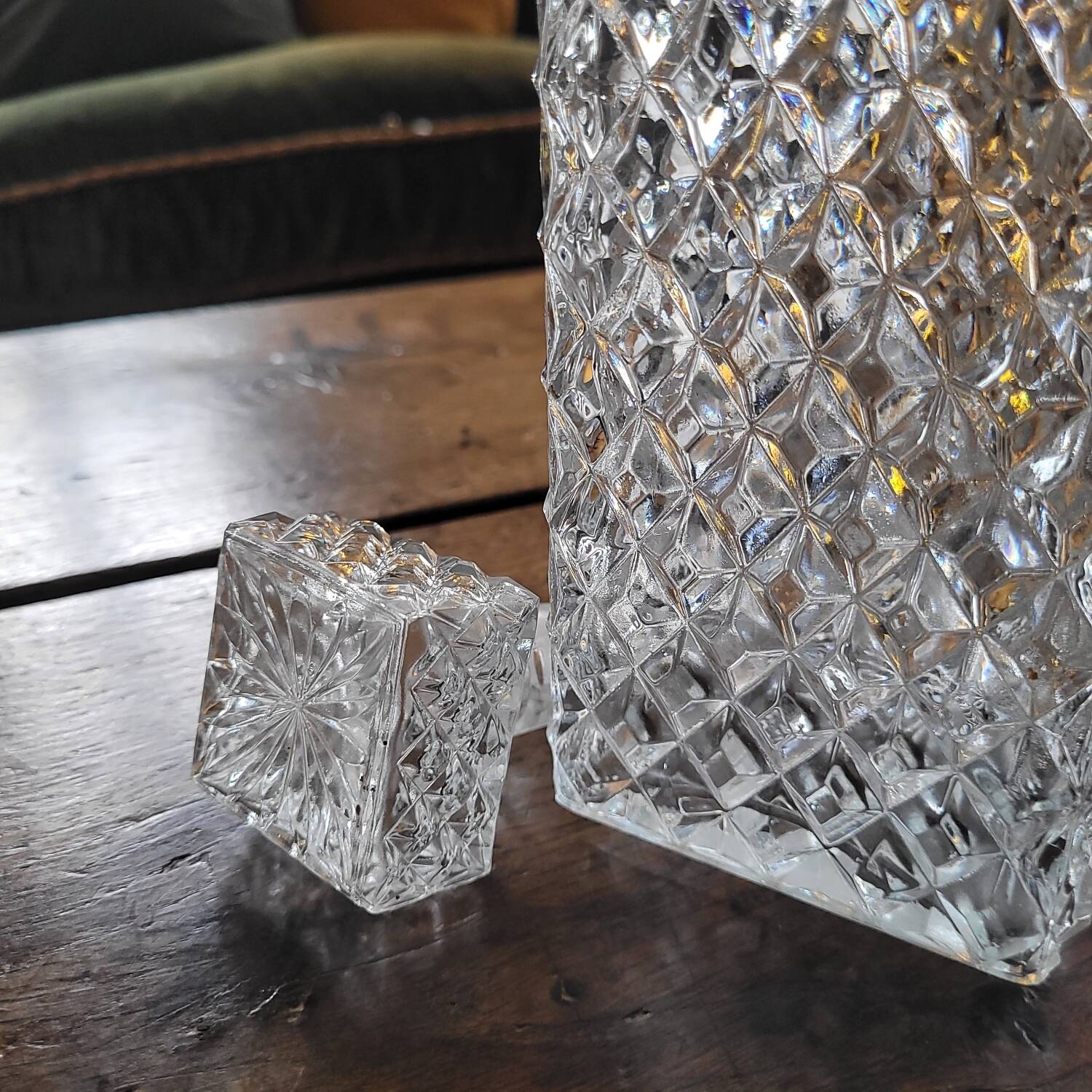 Cut glass carafe – 1950s