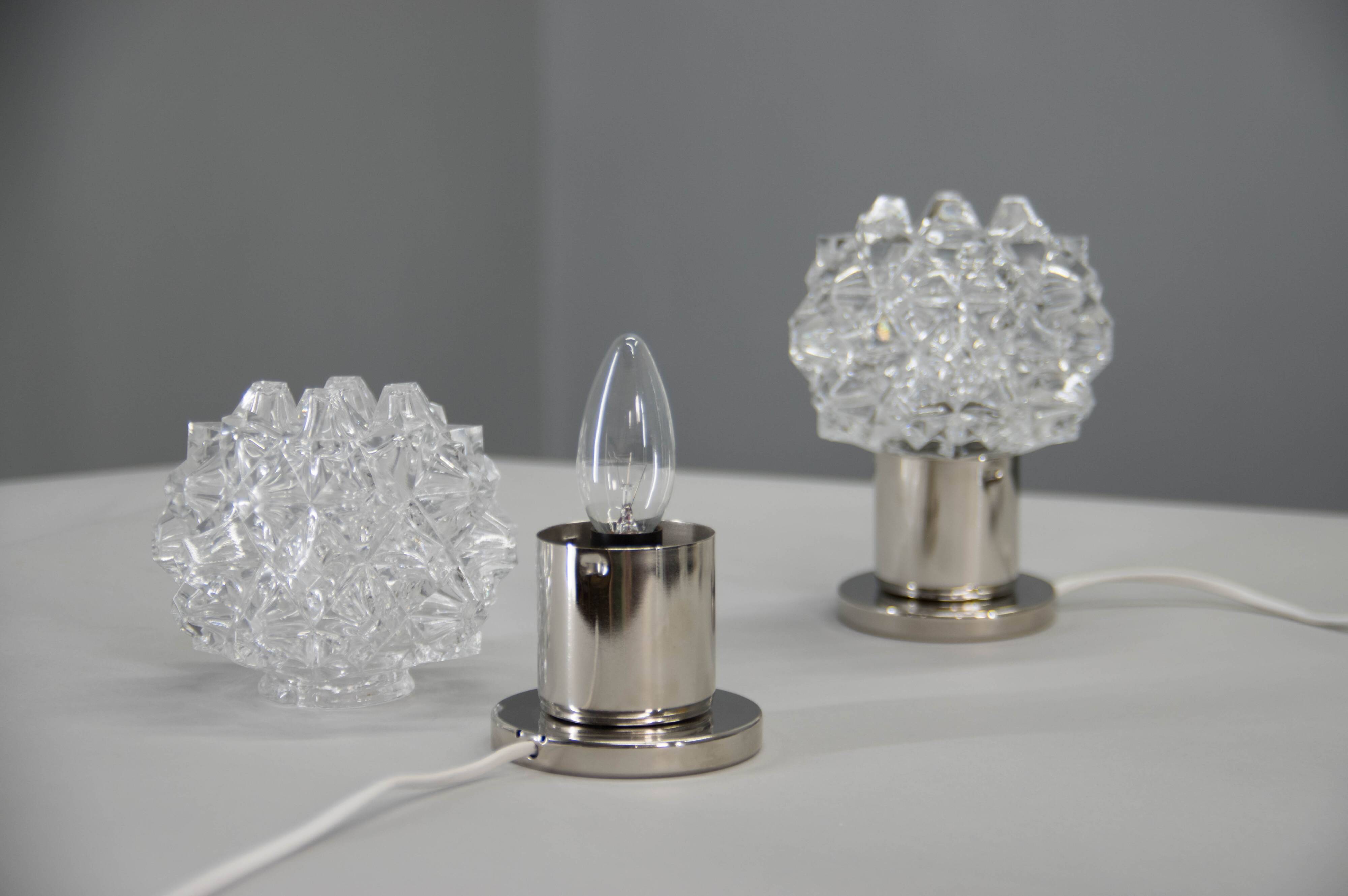 Two Bedside Table or Wall Lamps by Kamenicky Senov, 1970s