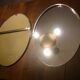 2 bathroom mirrors in silver oval holders