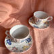2 cups and saucers Churchill England model "Samba"
