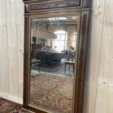 Miroir en noyer et doré Napoléon III