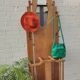 Art Deco coat rack in oak